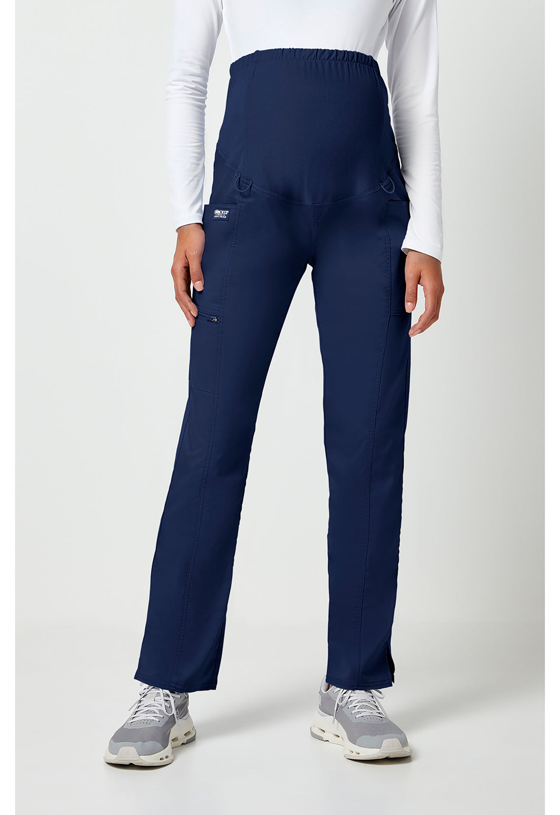 Cherokee WWE155 Maternity Straight Leg Pant - Navy (front)
