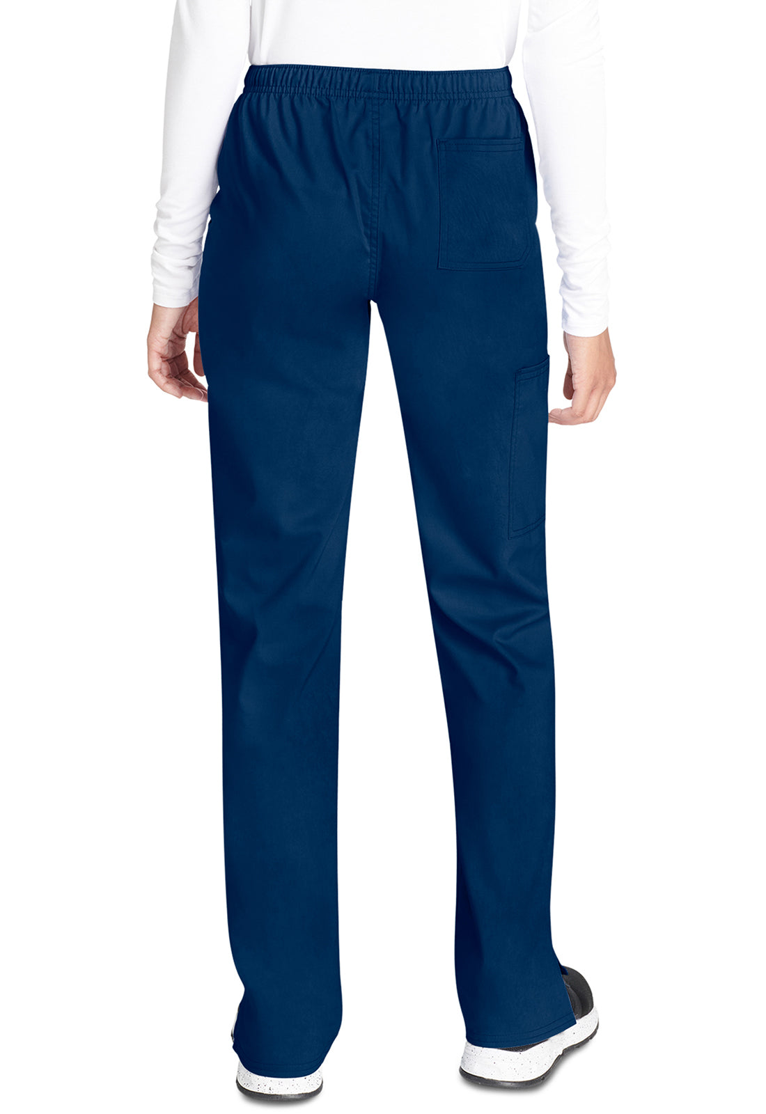 Cherokee WWE235AB Mid Rise Straight Leg Drawstring Pant - Navy (back)