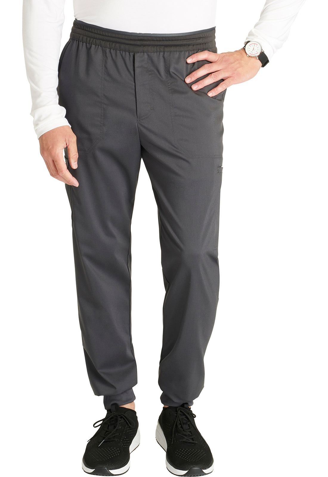 Cherokee WWE251 Men's Jogger - Pewter (front)