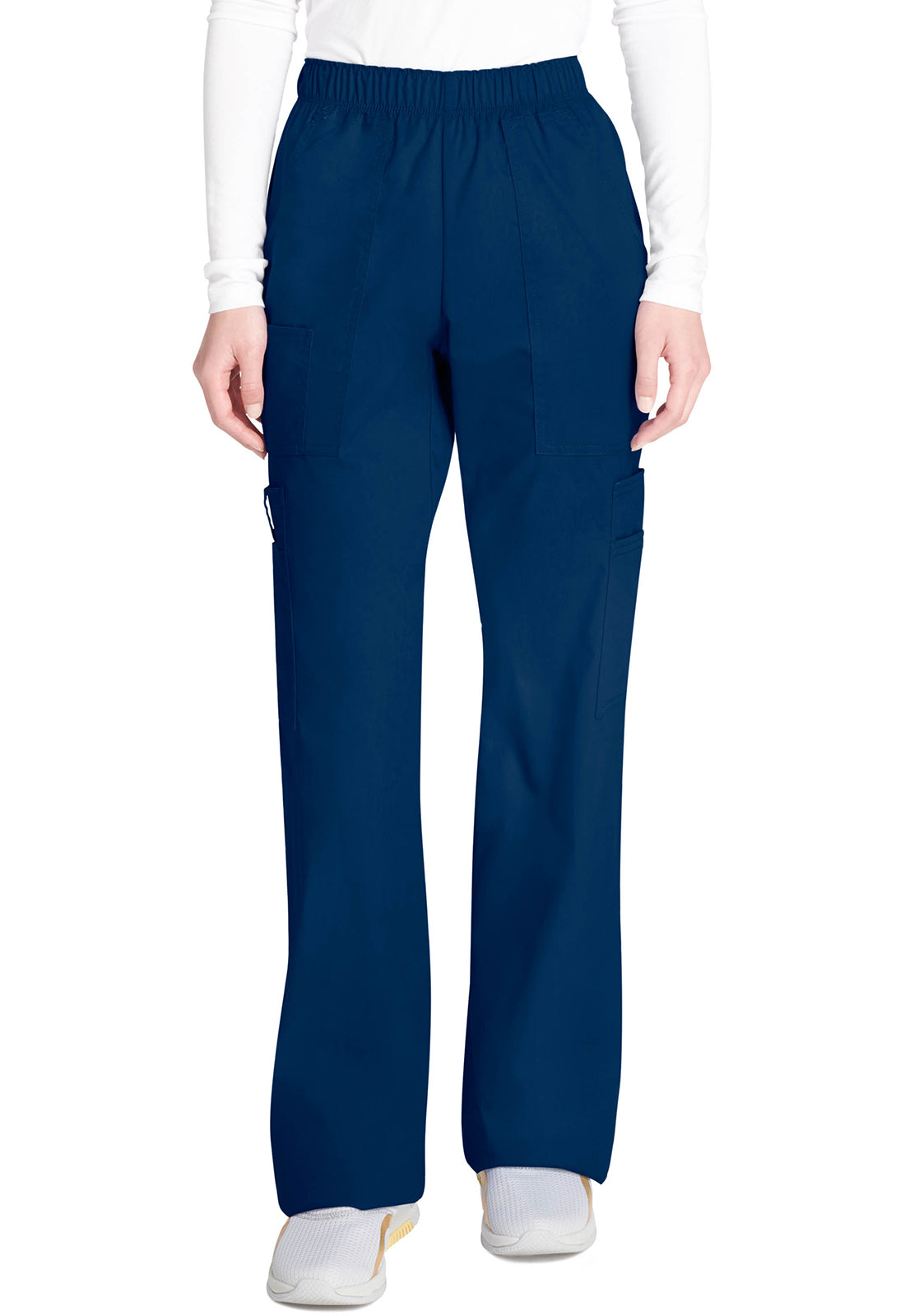 Cherokee WWE4005 Mid Rise Pull-On Cargo Pant - Navy (front)