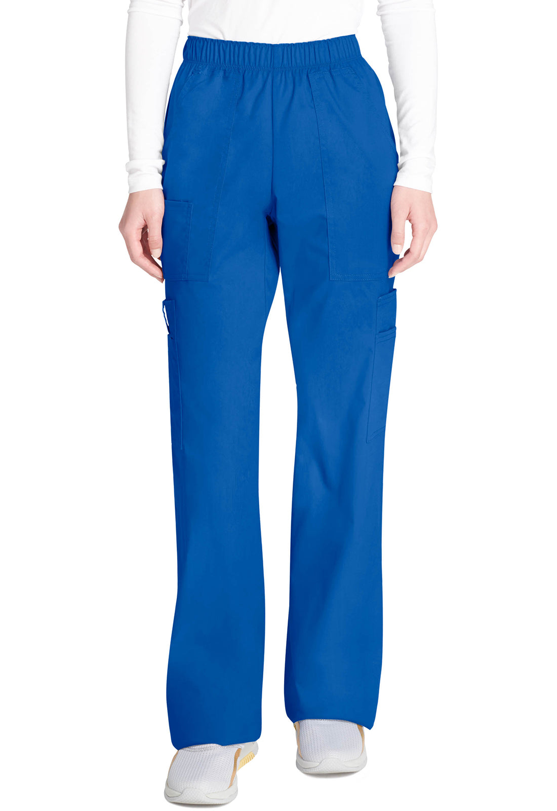Cherokee WWE4005 Mid Rise Pull-On Cargo Pant - Royal (front)