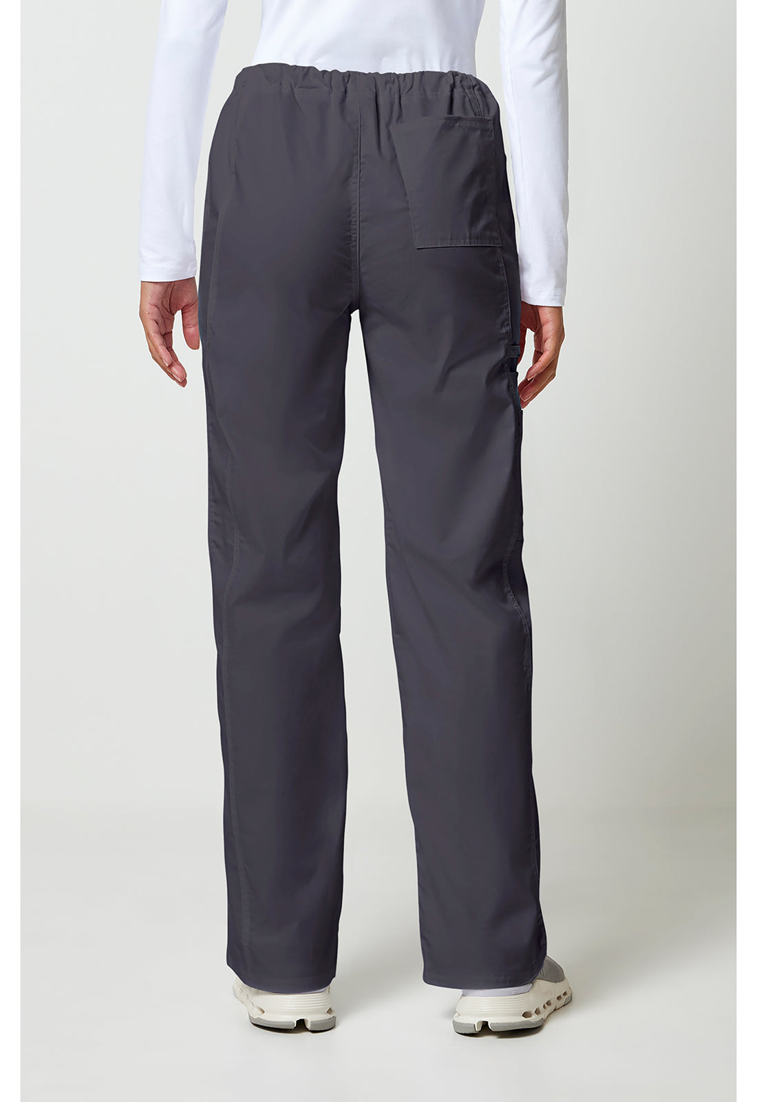 Cherokee WWE4043 Unisex Drawstring Cargo Pant - Pewter (back)