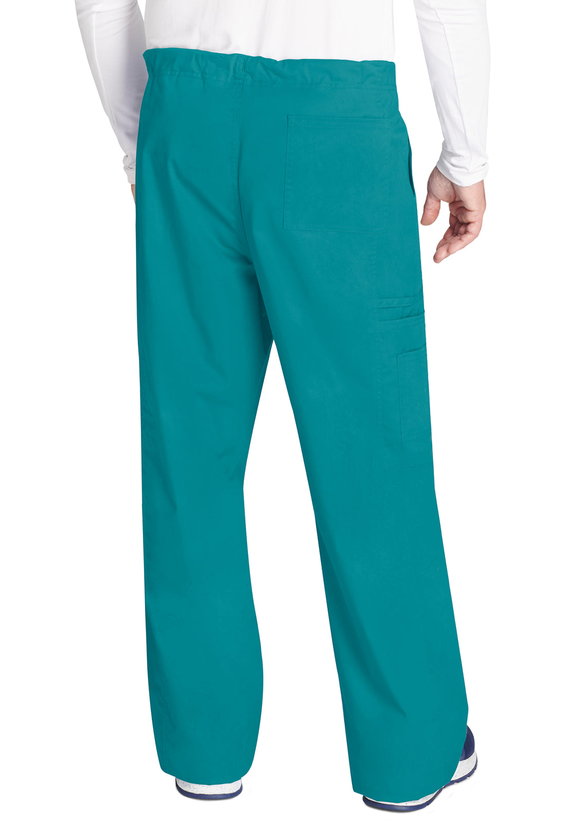 Cherokee WWE4043 Unisex Drawstring Cargo Pant - Teal Blue (back)
