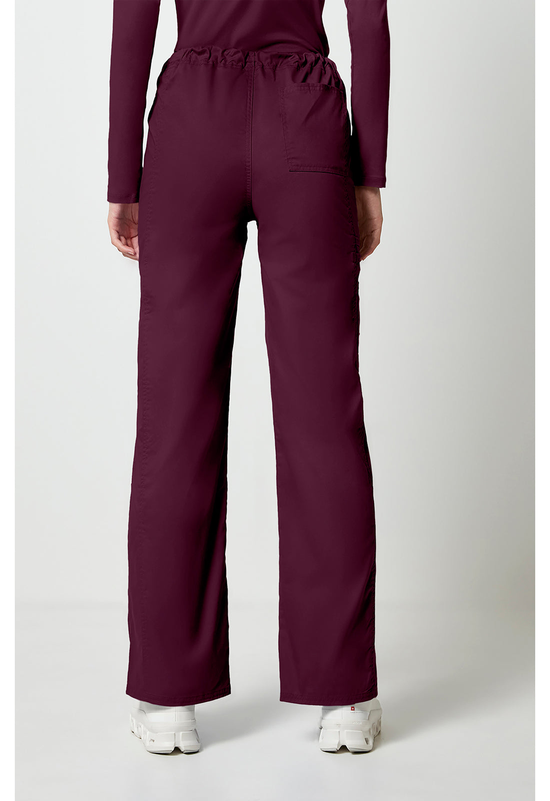 Cherokee WWE4043 Unisex Drawstring Cargo Pant - Wine (back)