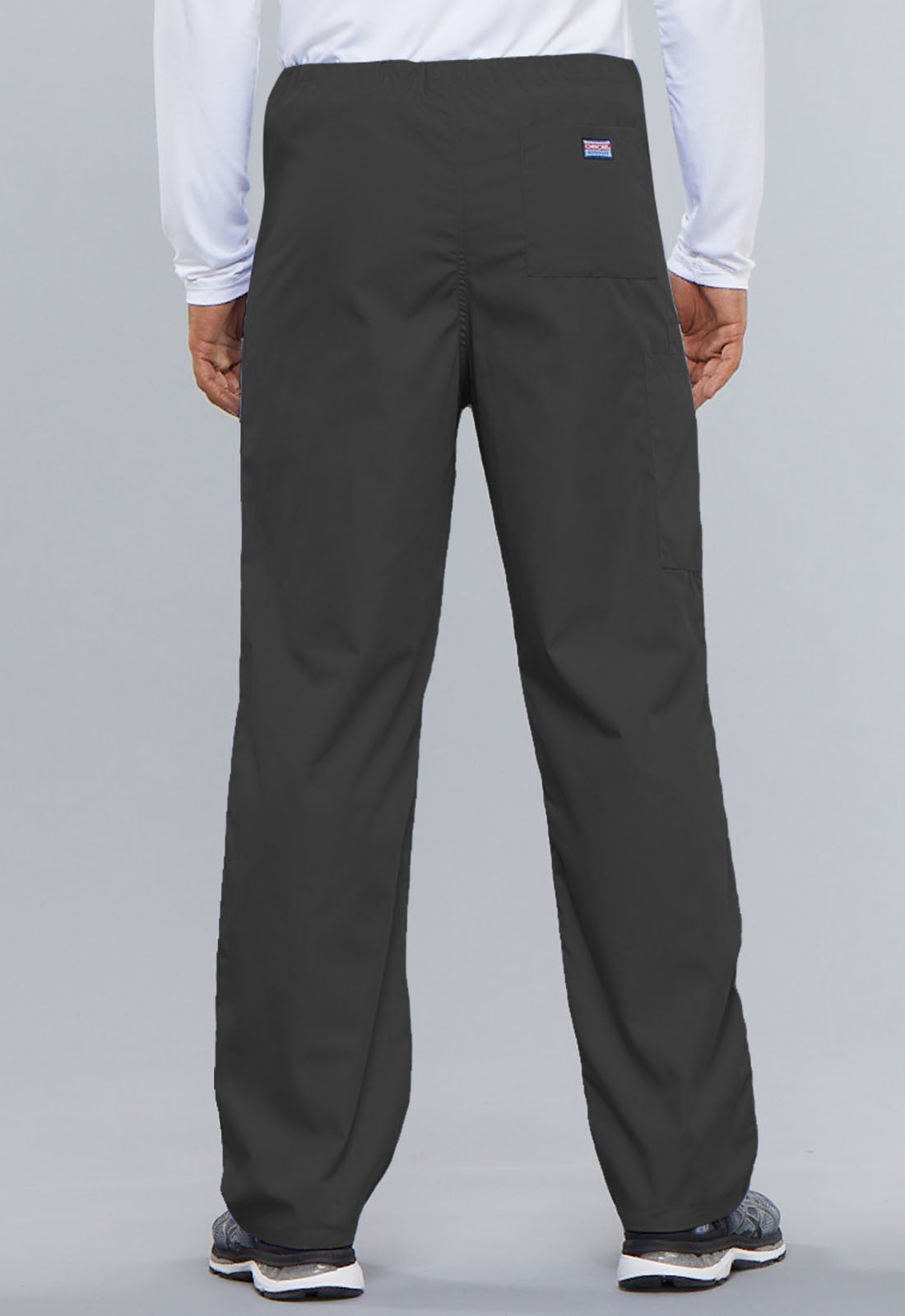 Cherokee WWE4100S Unisex Drawstring Cargo Pant - Pewter (back)