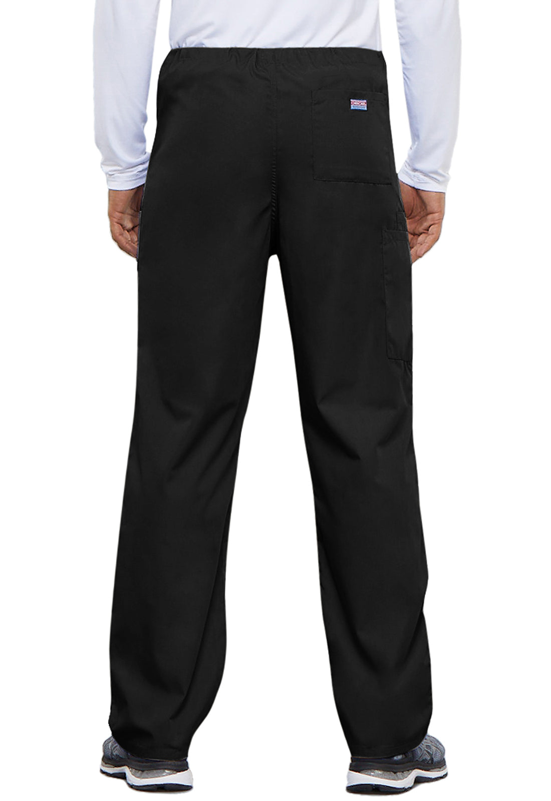 Cherokee WWE4100 Unisex Drawstring Cargo Pant - Black (back)
