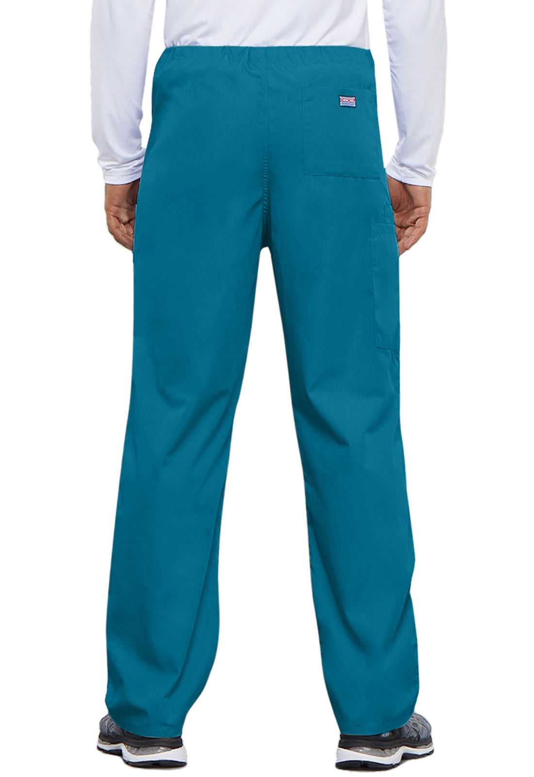Cherokee WWE4100 Unisex Drawstring Cargo Pant - Caribbean Blue (back)