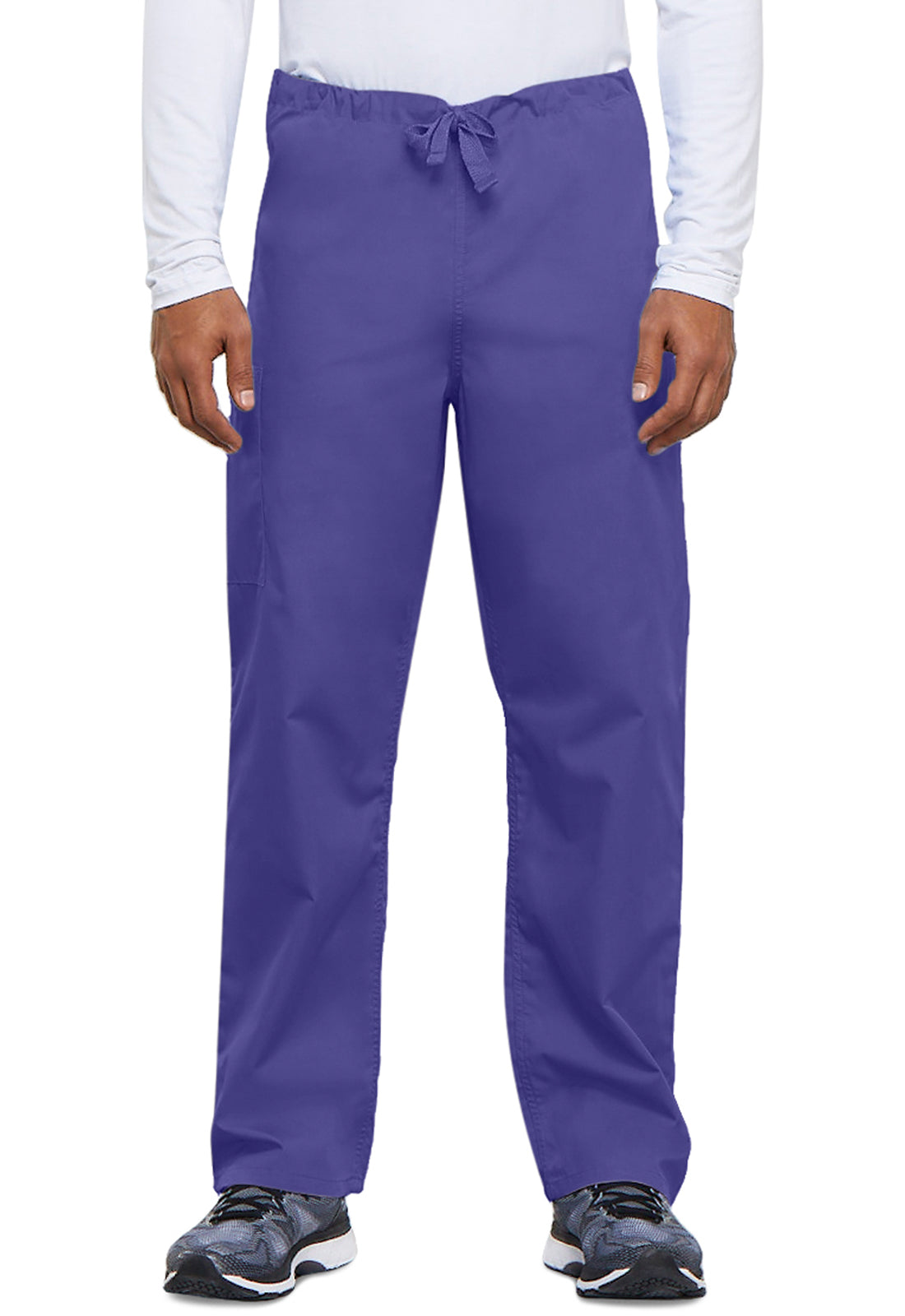 Cherokee WWE4100 Unisex Drawstring Cargo Pant - Grape (front)