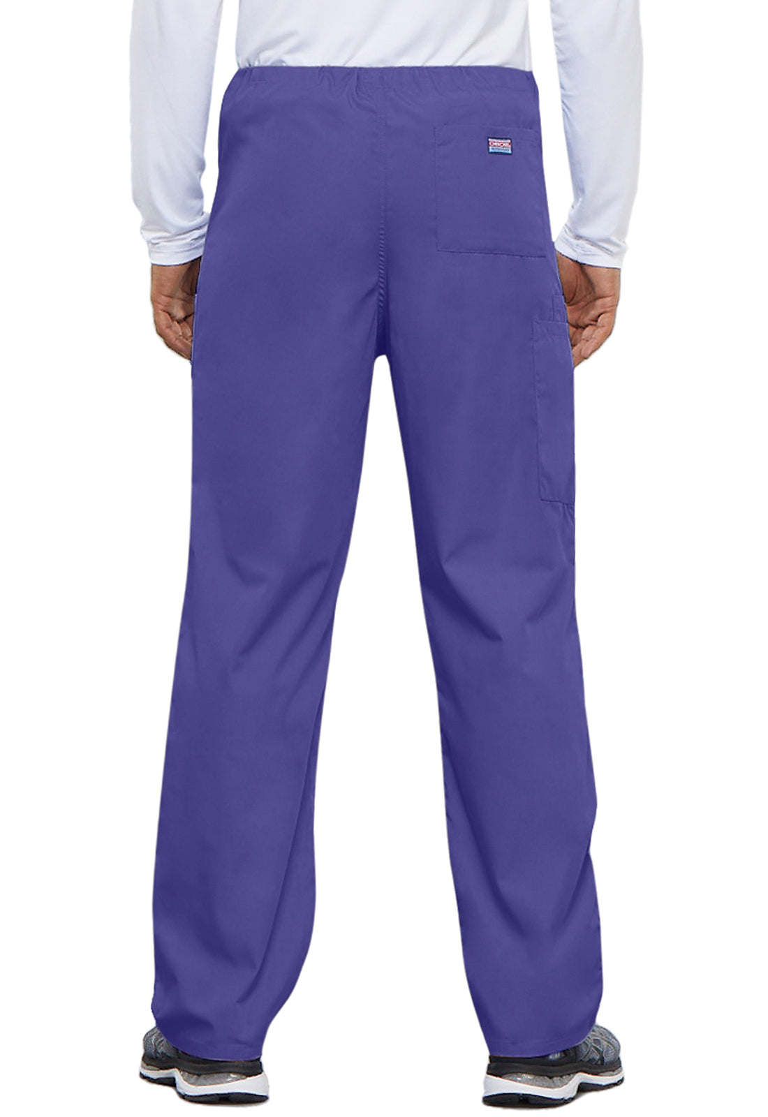 Cherokee WWE4100 Unisex Drawstring Cargo Pant - Grape (back)