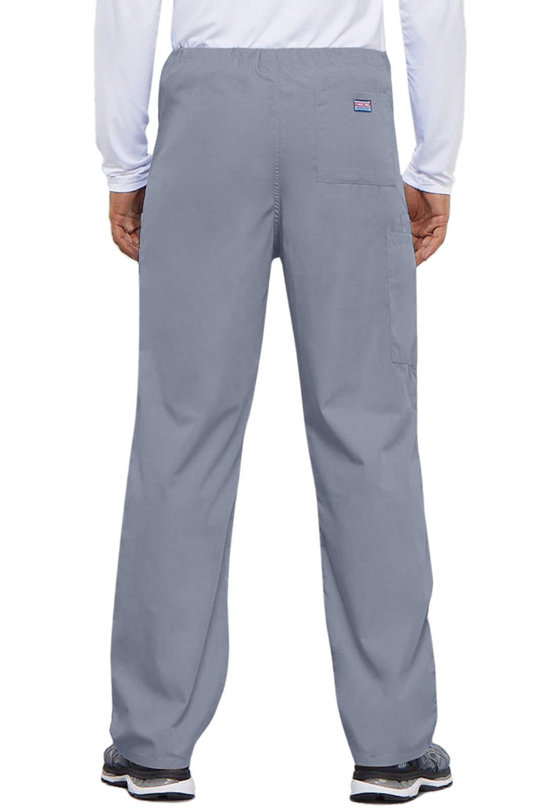 Cherokee WWE4100 Unisex Drawstring Cargo Pant - Grey (back)