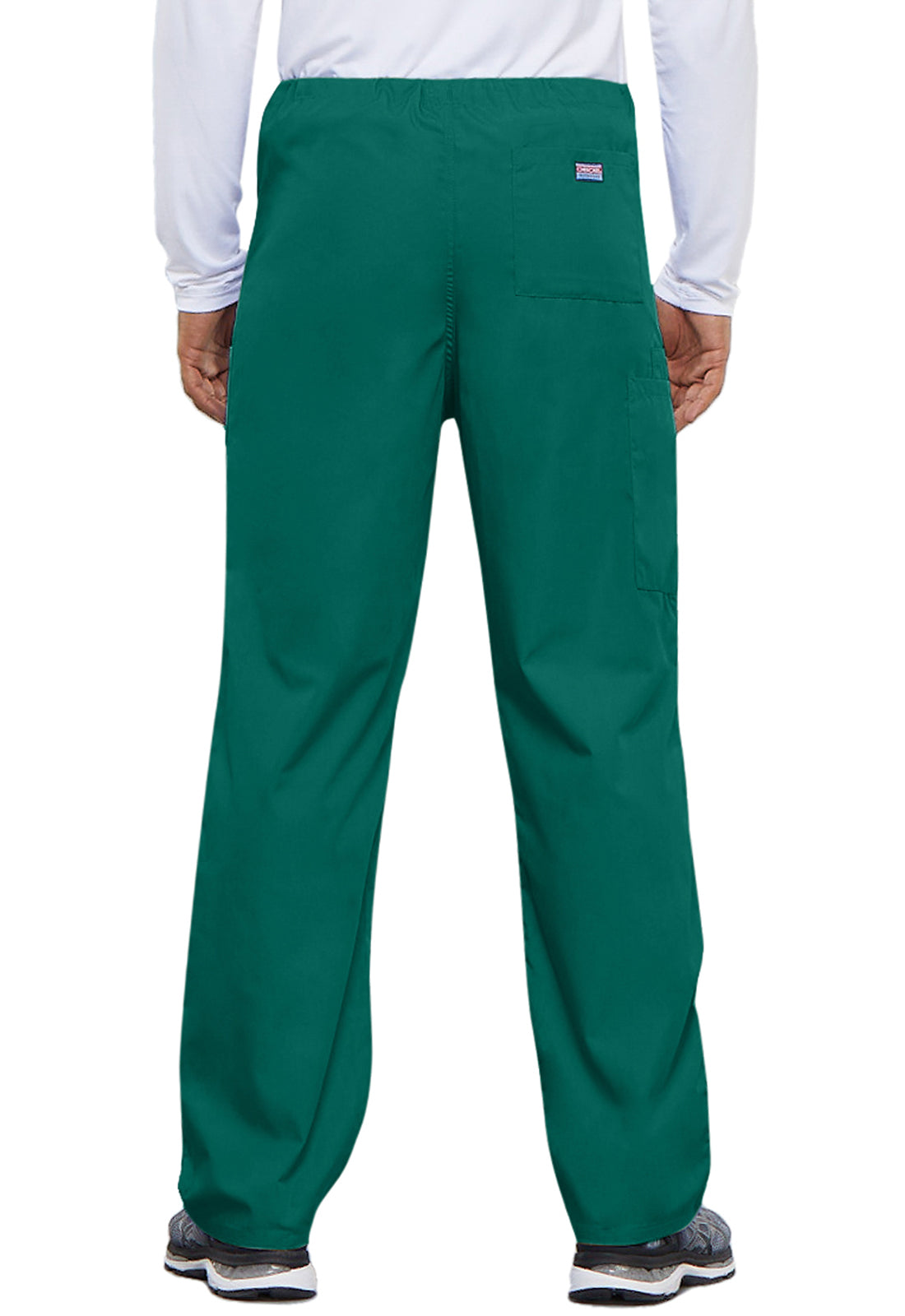 Cherokee WWE4100 Unisex Drawstring Cargo Pant - Hunter Green (back)