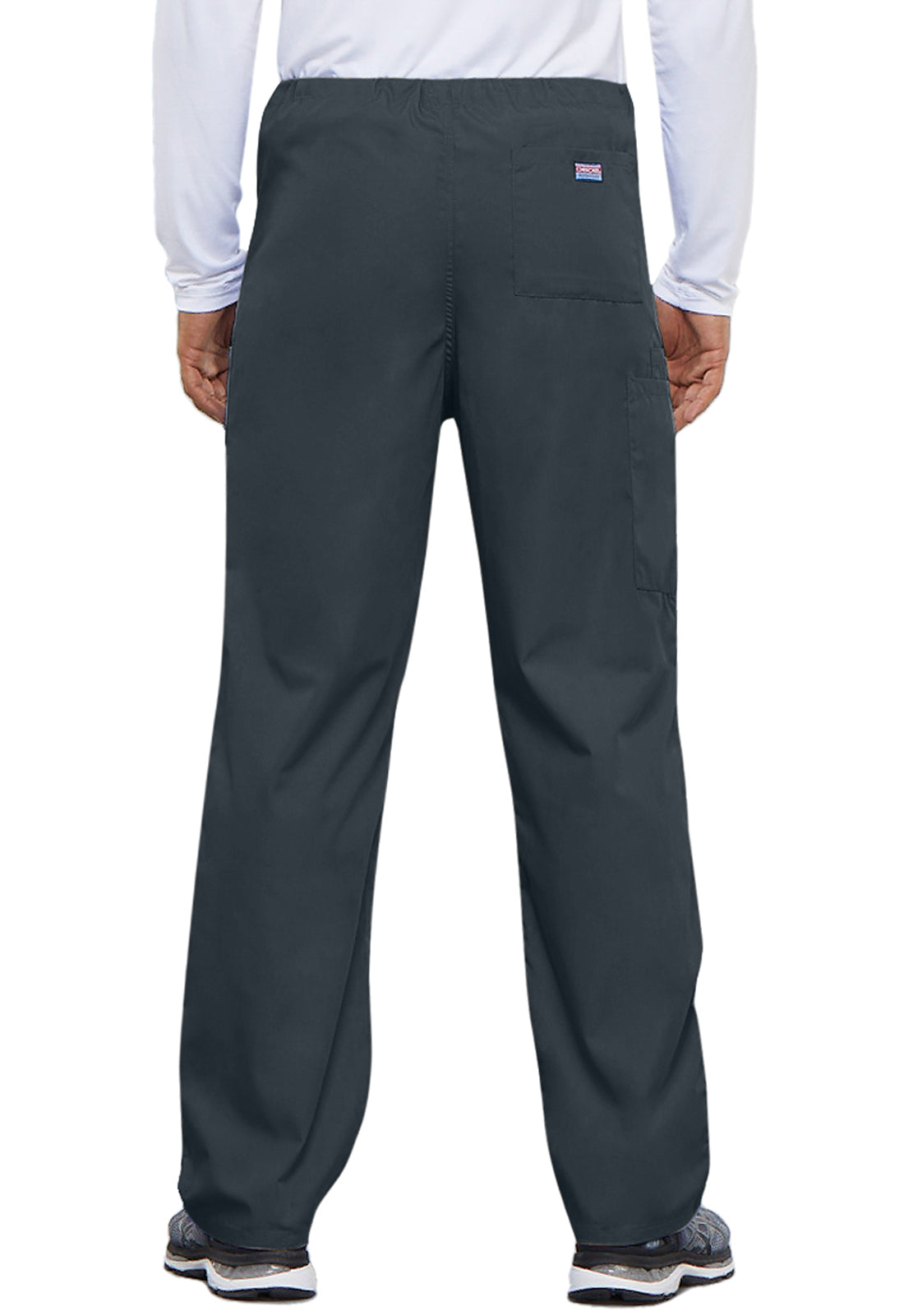Cherokee WWE4100 Unisex Drawstring Cargo Pant - Pewter (back)
