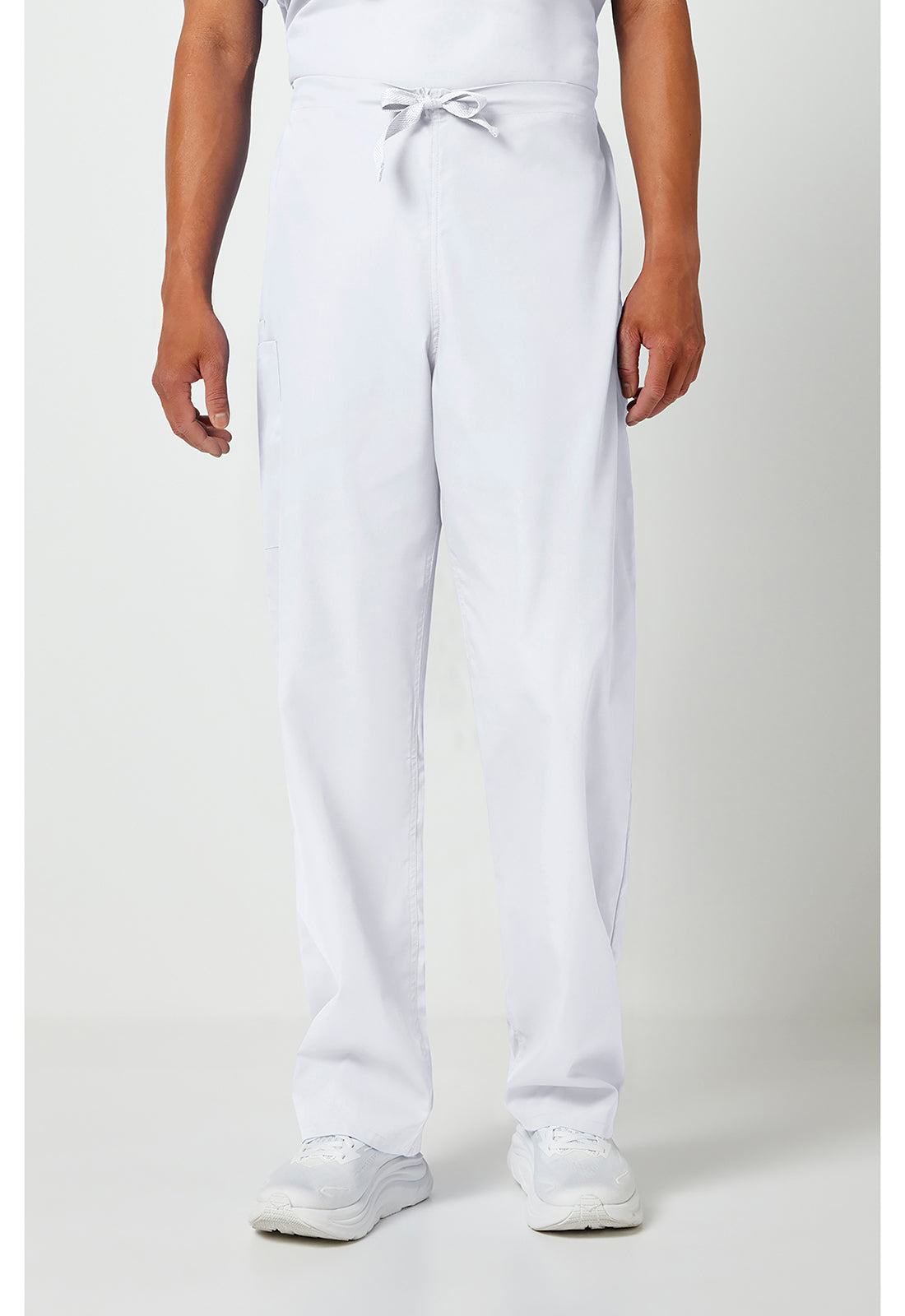 Cherokee WWE4100 Unisex Drawstring Cargo Pant - White (front)