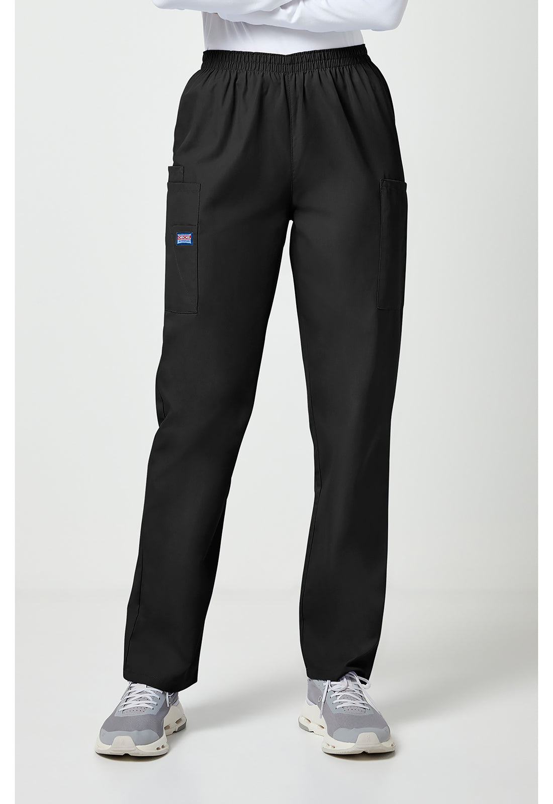 Cherokee WWE4200 Pull-on Cargo Pant - Black (front)