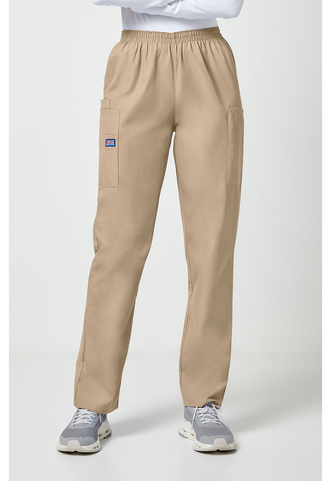 Cherokee WWE4200 Pull-on Cargo Pant - Khaki (front)
