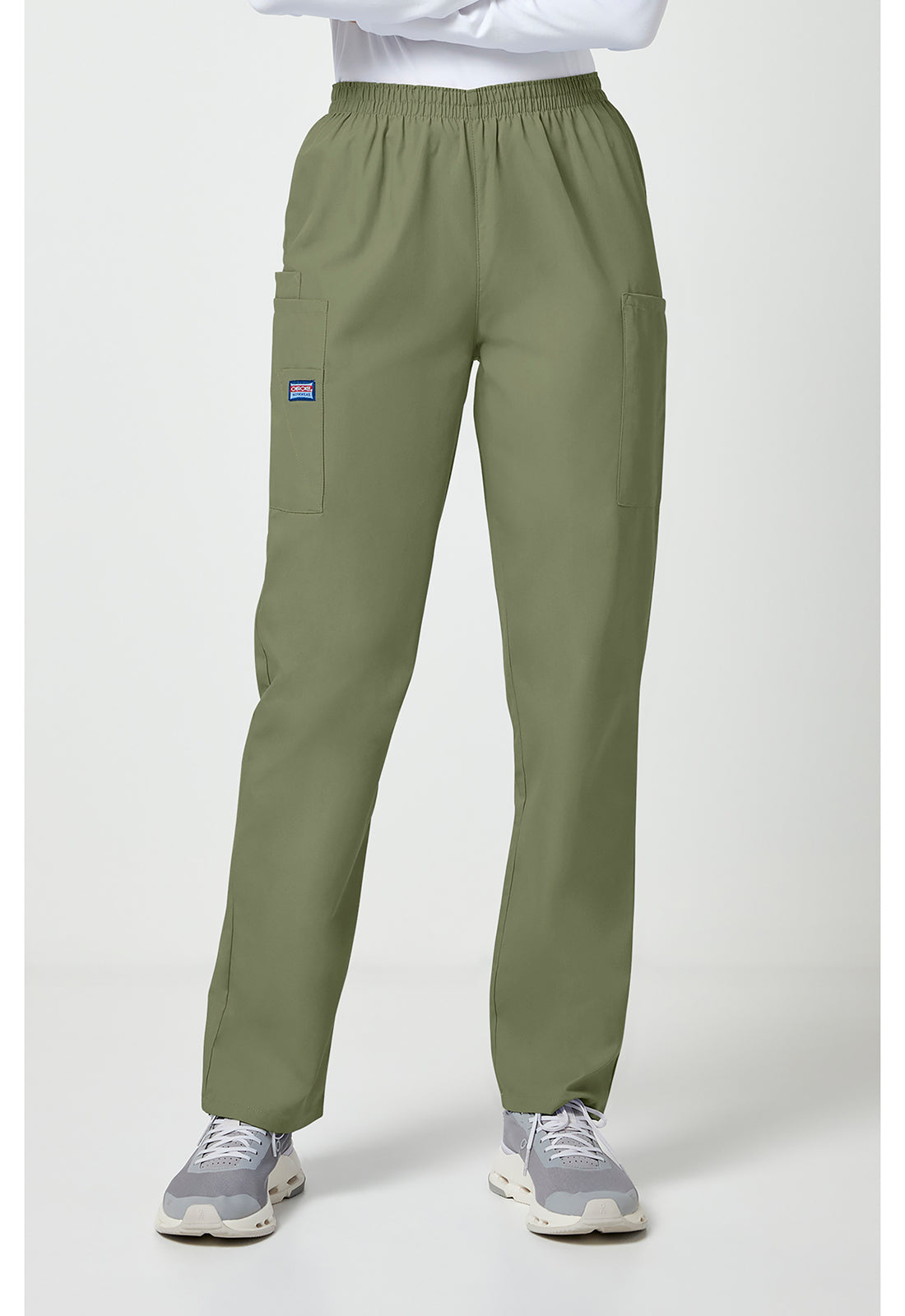 Cherokee WWE4200 Pull-on Cargo Pant - Olive (front)