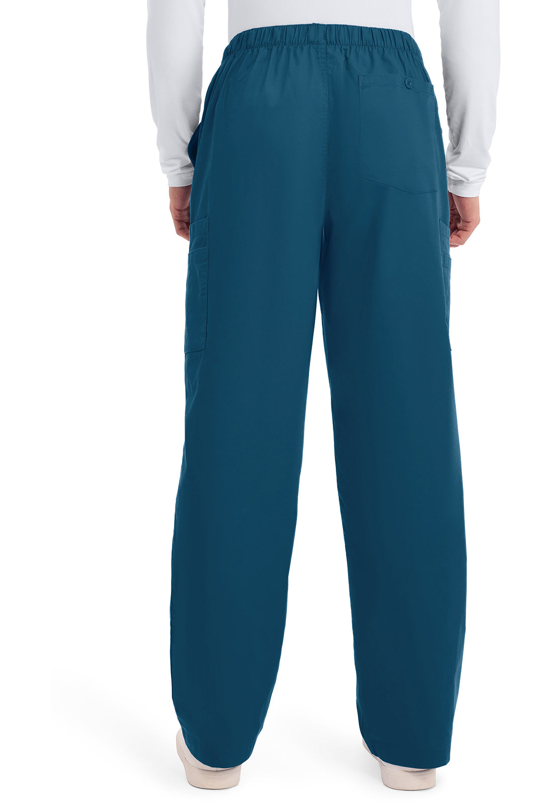 Cherokee WWE4243 Men's Fly Front Cargo Pant - Caribbean Blue (back)