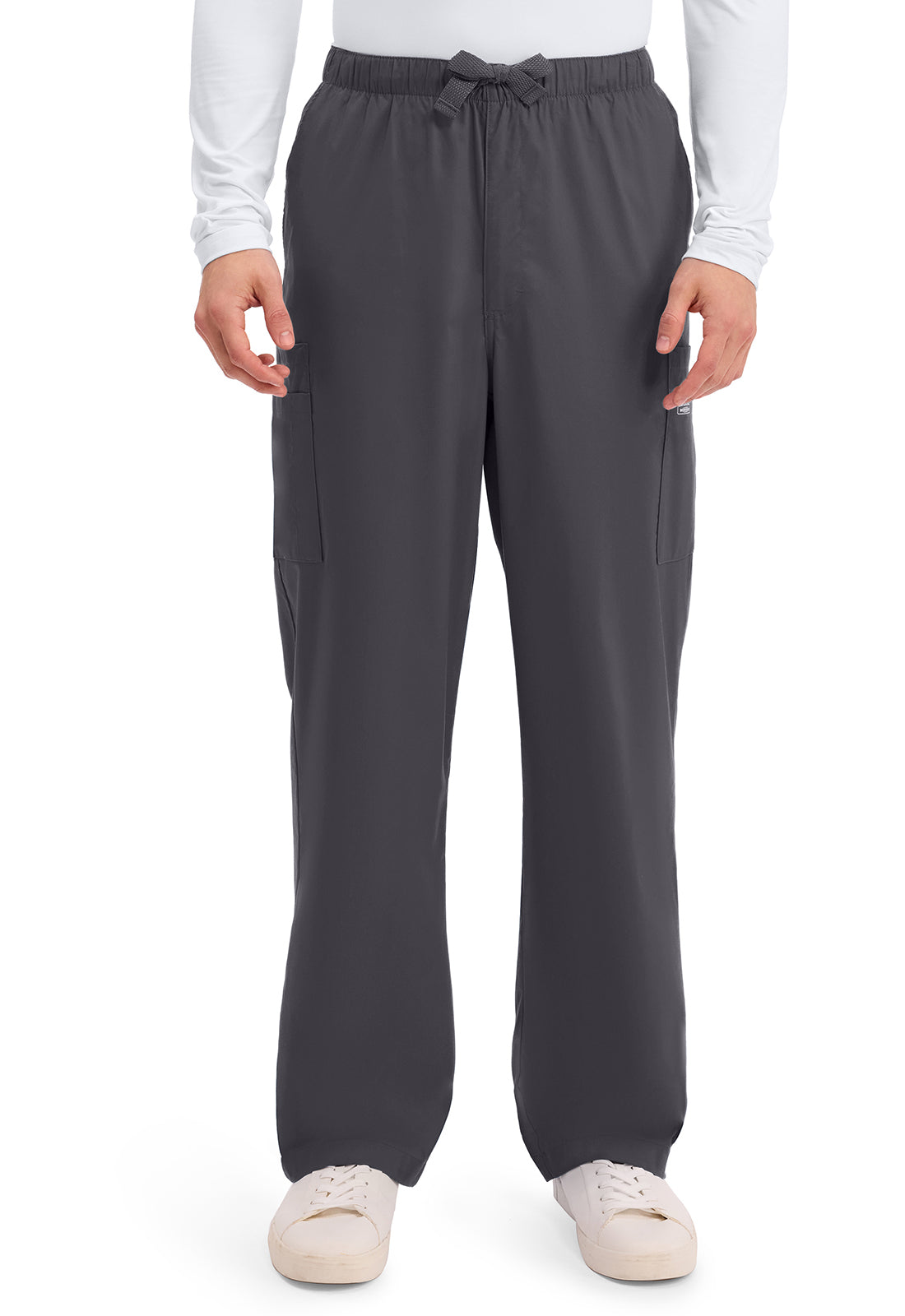 Cherokee WWE4243 Men's Fly Front Cargo Pant - Pewter (front)