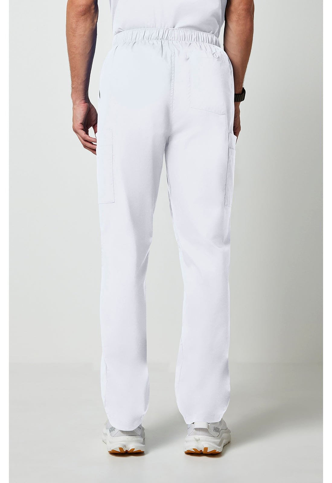 Cherokee WWE4243 Men's Fly Front Cargo Pant - White (back)