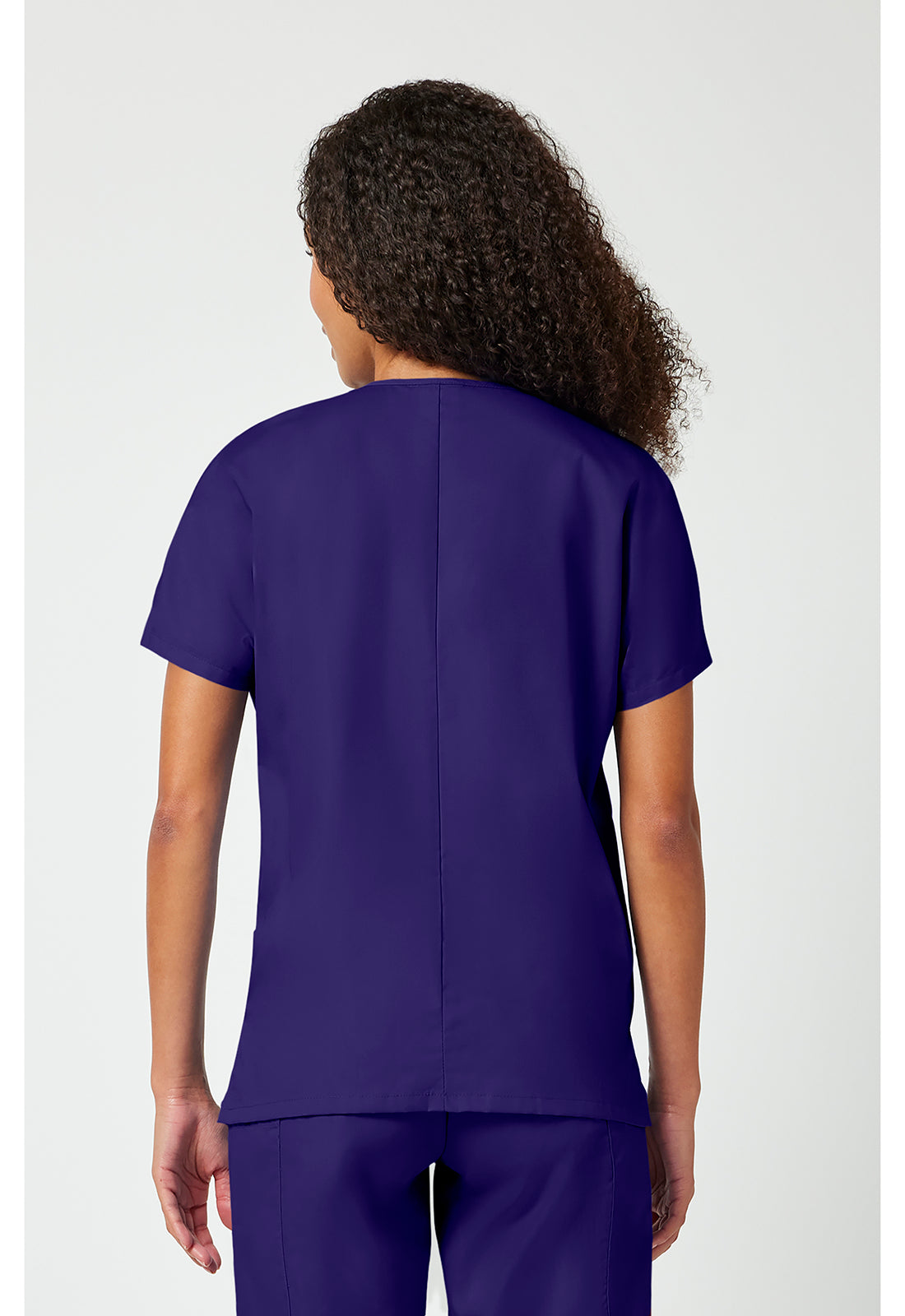 Cherokee WWE4700 V-Neck Top - Grape (back)