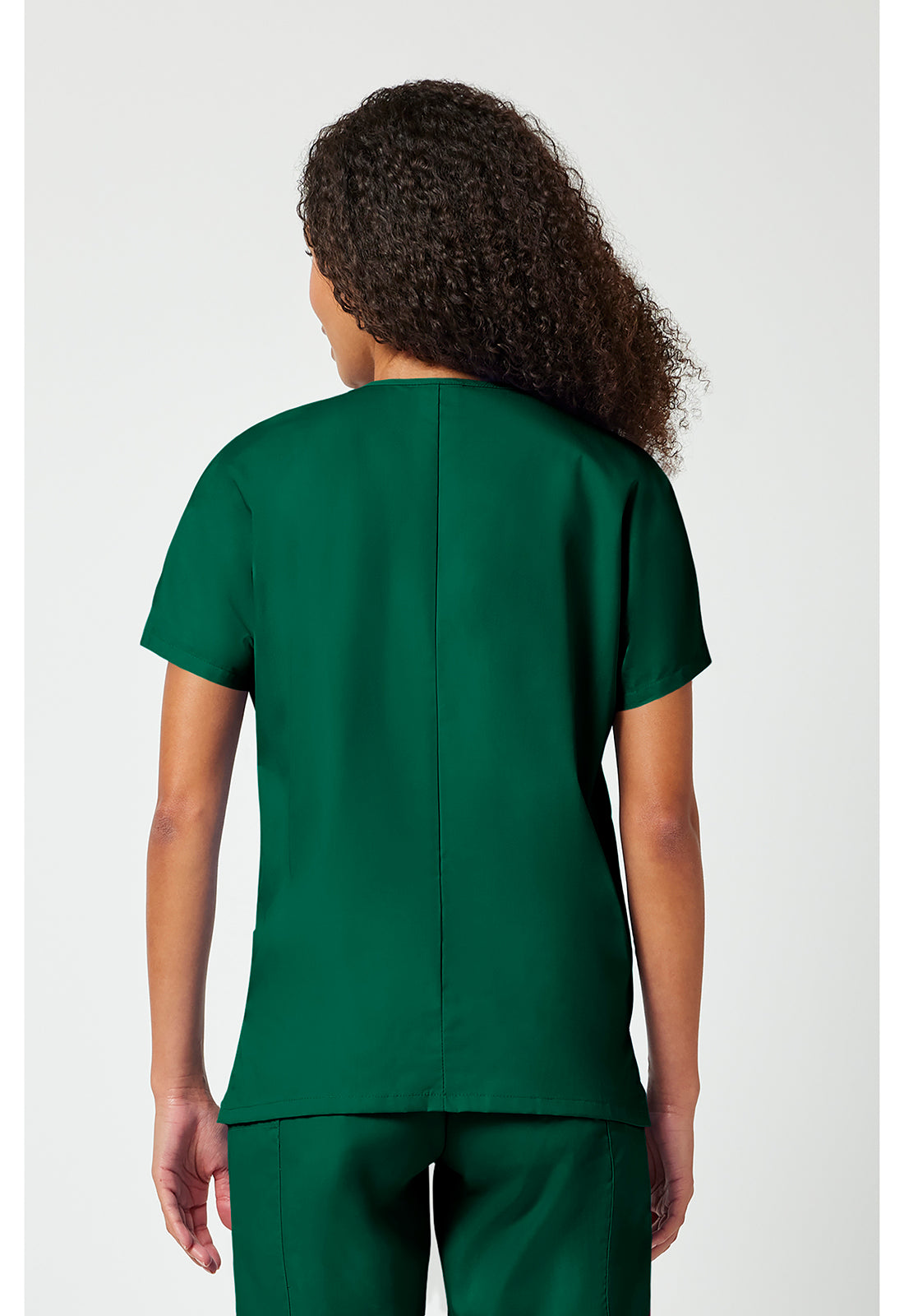 Cherokee WWE4700 V-Neck Top - Hunter Green (back)