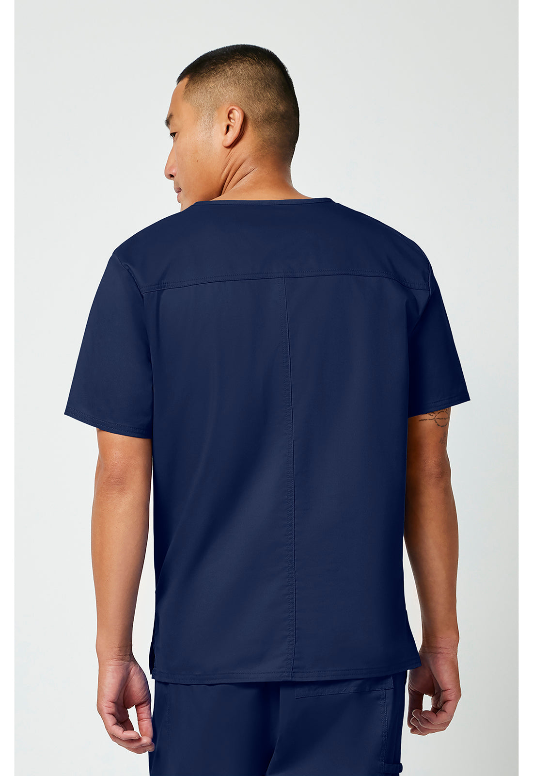 Cherokee WWE4725 Unisex V-Neck Top - Navy (back)