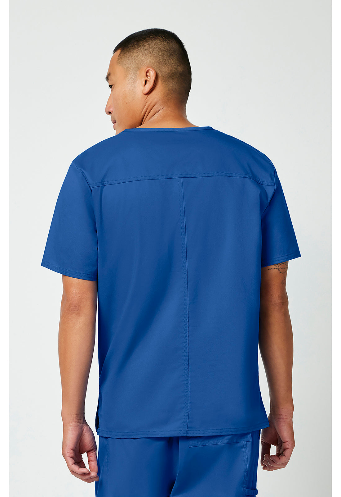 Cherokee WWE4725 Unisex V-Neck Top - Royal (back)
