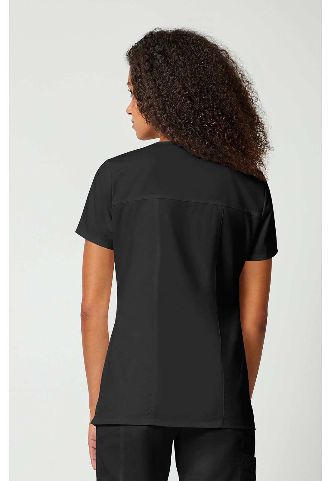Cherokee WWE4727 V-Neck Top - Black (back)