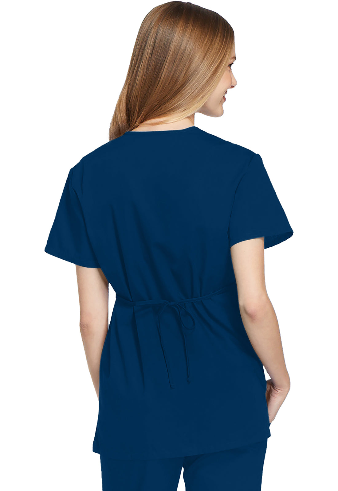 Cherokee WWE4801 Mock Wrap Tunic - Navy (back)