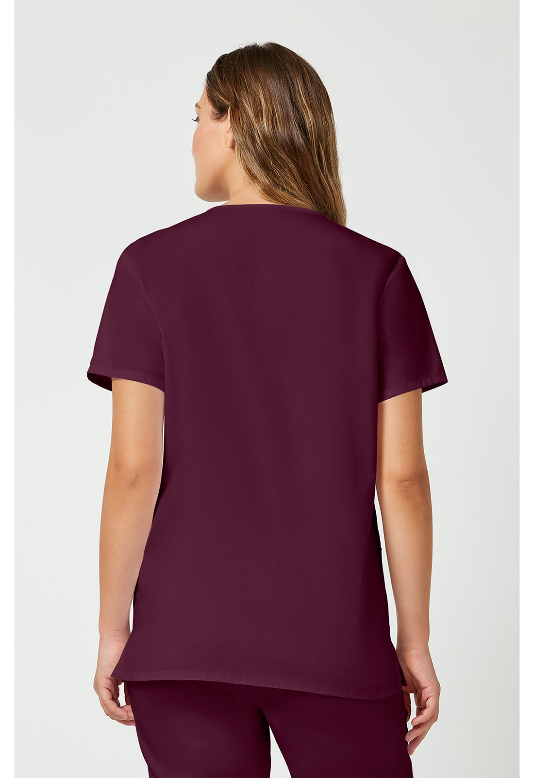 Cherokee WWE530C Unisex Top and Pant Set - Wine (back)