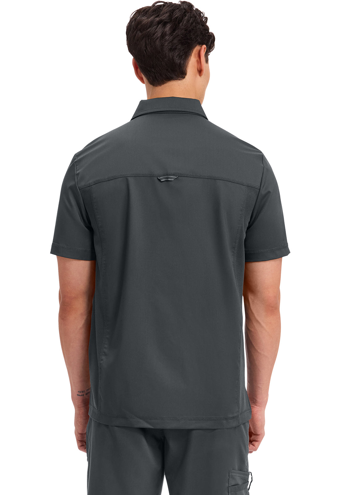 Cherokee WWE615 Men's Polo Shirt - Black (back)