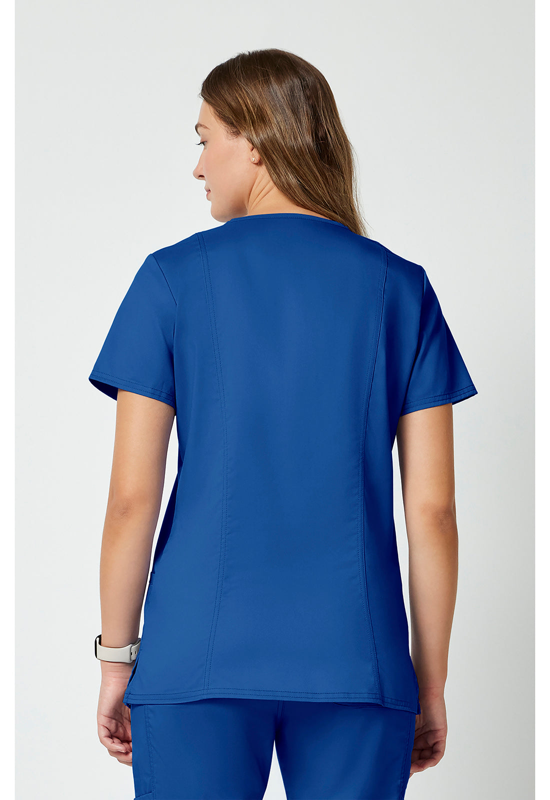 Cherokee WWE620 V-Neck Top - Royal (back)