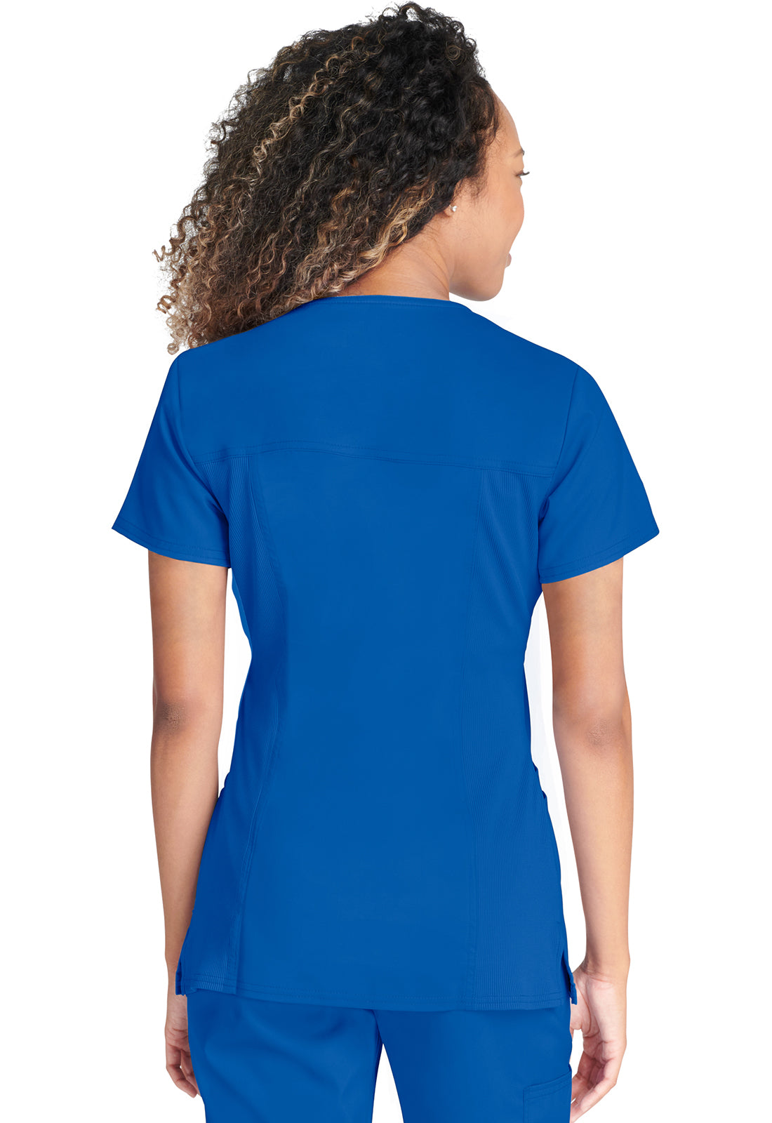 Cherokee WWE770AB V-Neck Top - Royal (back)