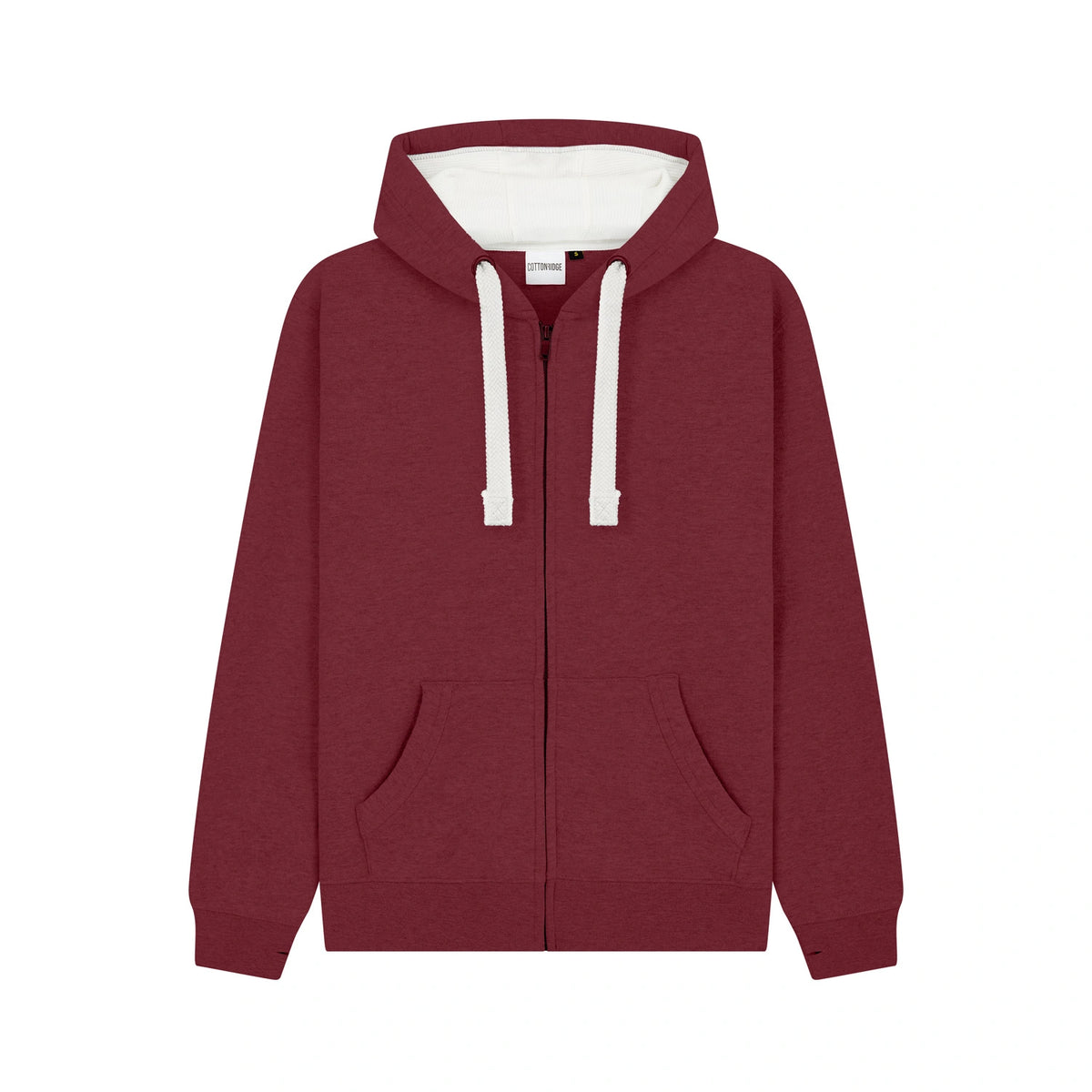 Cotton Ridge W81PF Comet Ultra Premium Zip Hoodie in Wine Melange