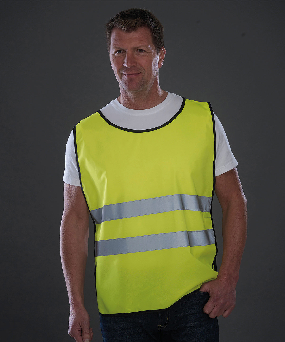 Yoko Hi-vis 2-band tabard, lifestyle photo