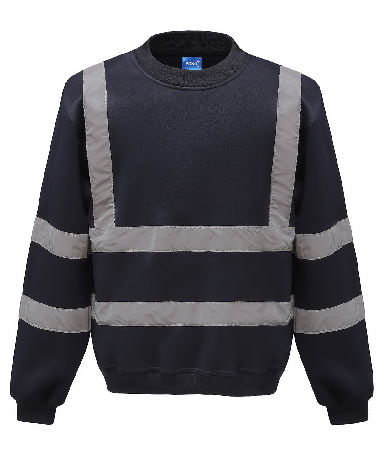 Yoko Hi-vis sweatshirt in Navy, front view