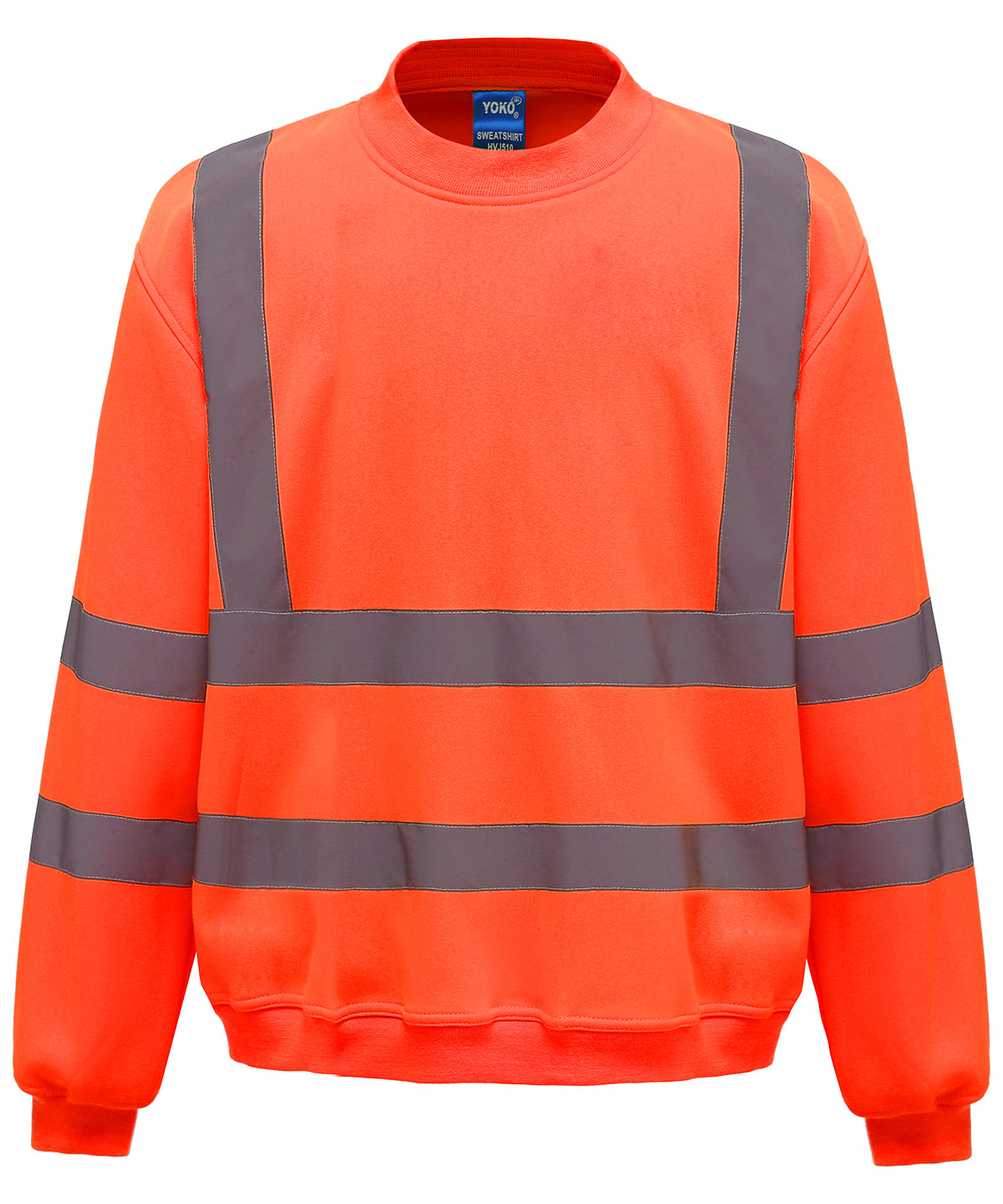 Yoko Hi-vis sweatshirt in Orange, front view