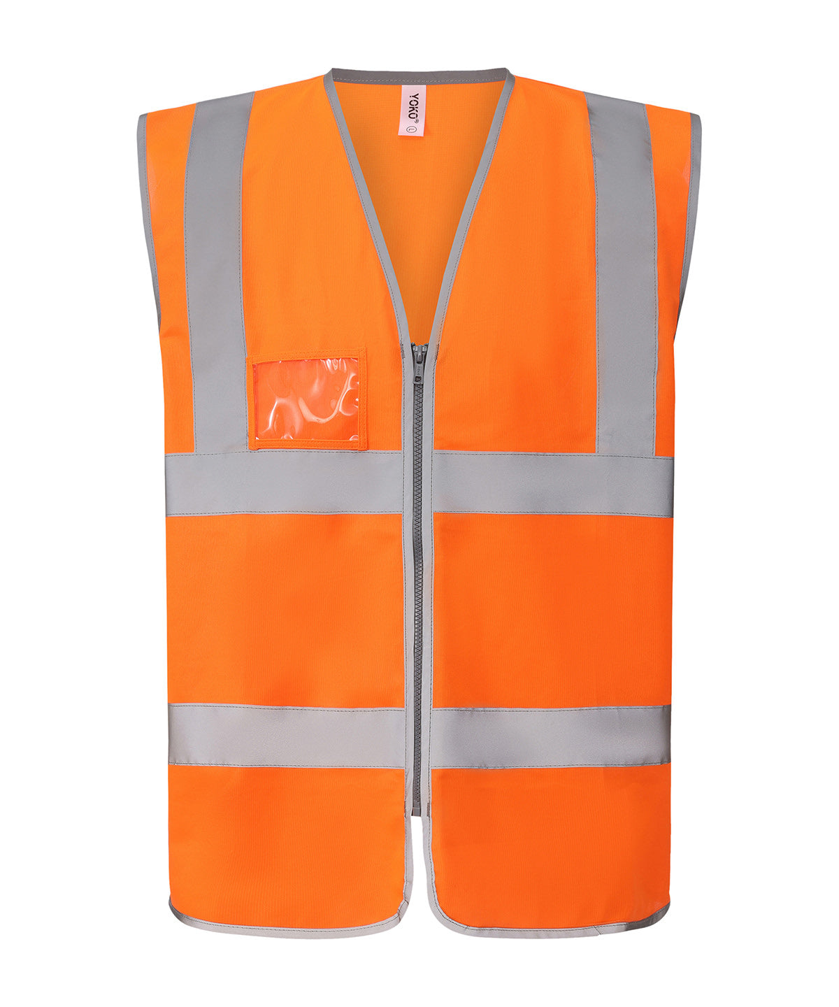 Yoko Hi-vis zip ID reflective border waistcoat, lifestyle photo