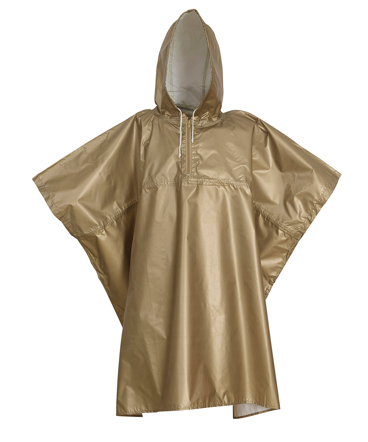 Yoko Promo poncho in Gold, front view