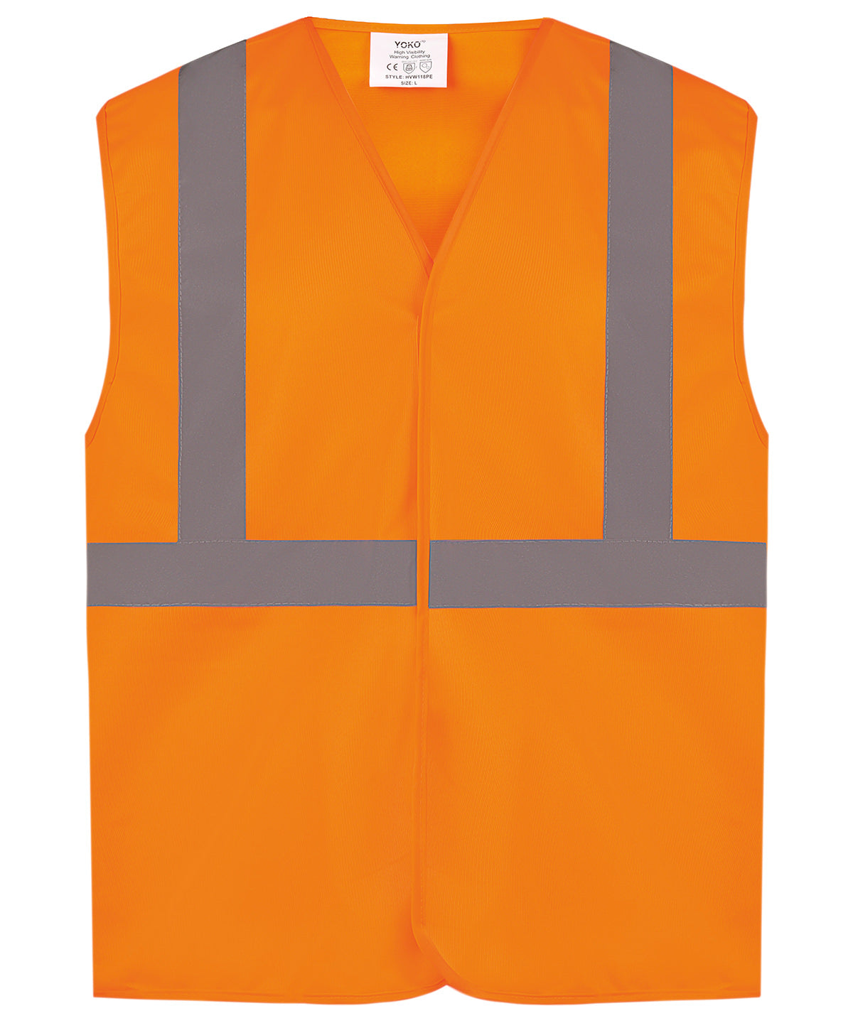 Yoko Hi-vis railway waistcoat class 2 in Orange, lifestyle photo
