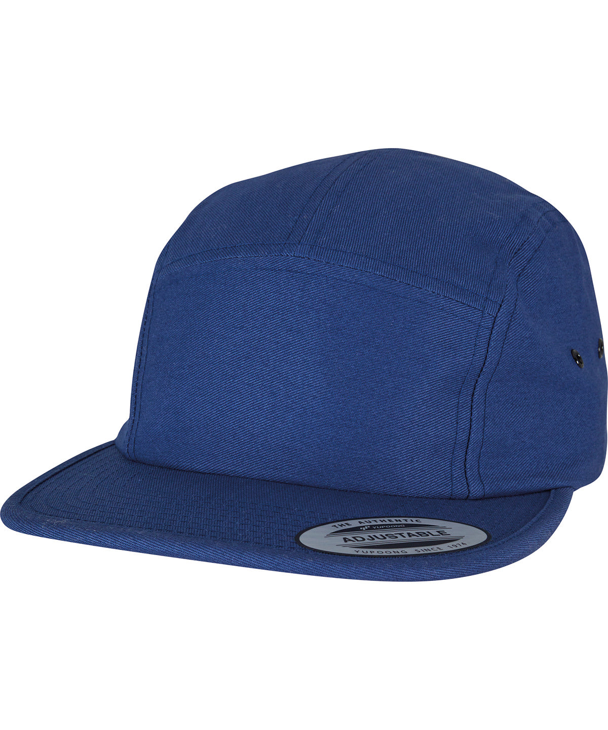 Flexfit by Yupoong Classic 5-panel jockey cap in Sea Blue, front view