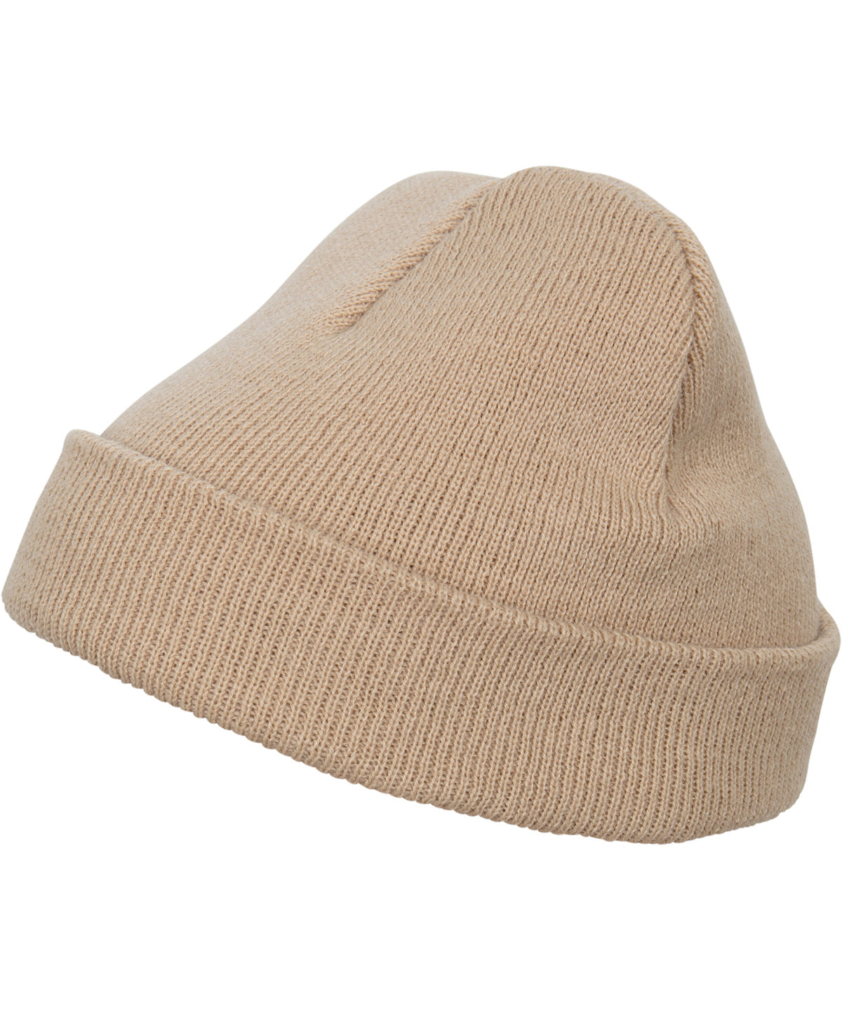 Flexfit by Yupoong Heavyweight beanie in Croissant, front view