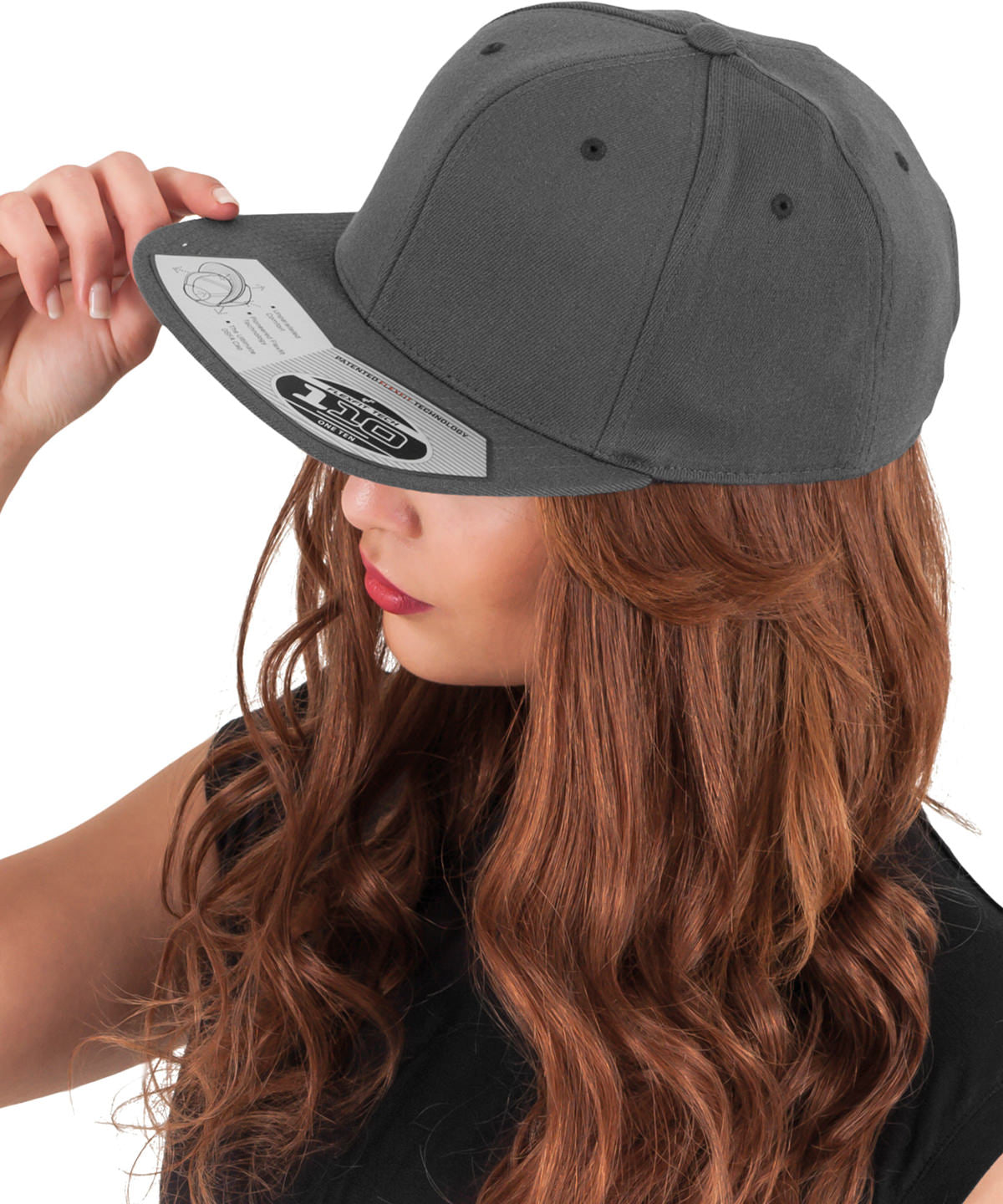 Flexfit by Yupoong 110 fitted snapback, lifestyle photo