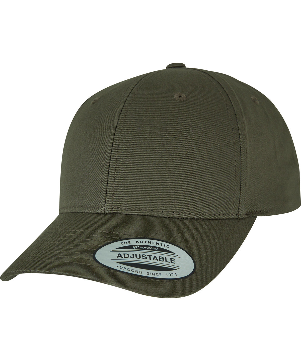 Flexfit by Yupoong Curved classic snapback (7706) in Chocolate Chip, front view