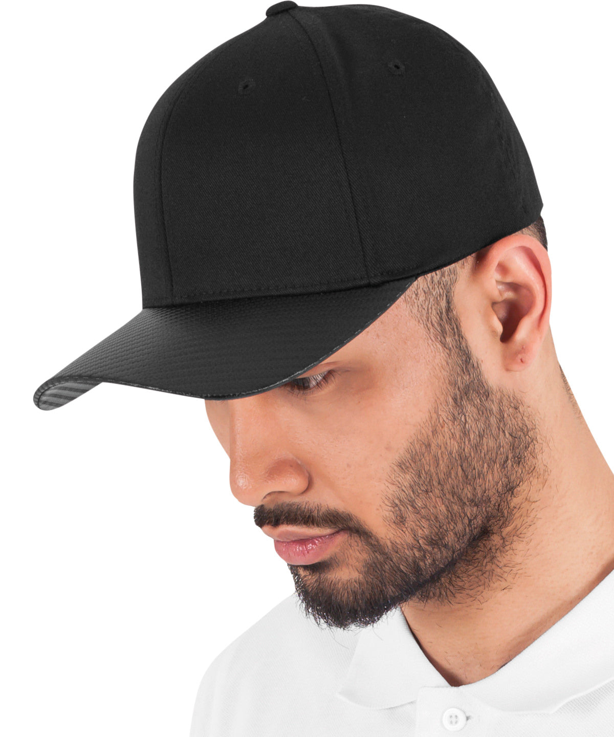 Flexfit by Yupoong Carbon Flexfit in Black/Carbon, lifestyle photo