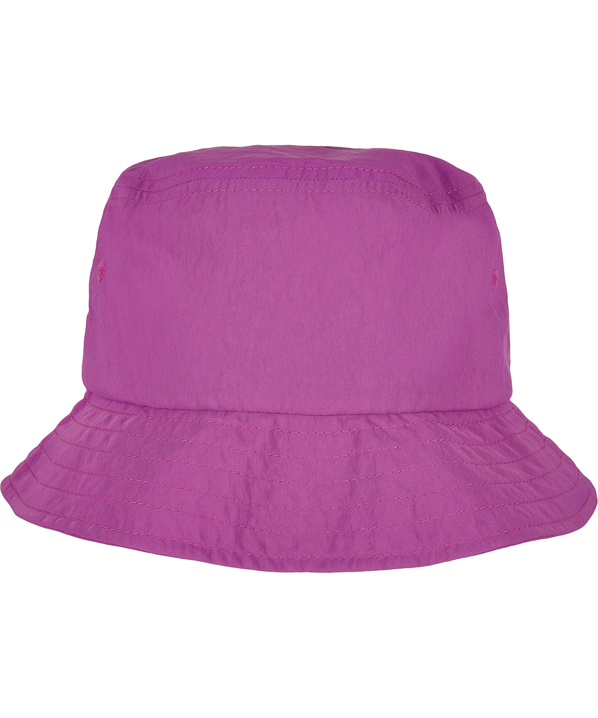 Flexfit by Yupoong Water-repellent bucket hat in Fuchsia, front view