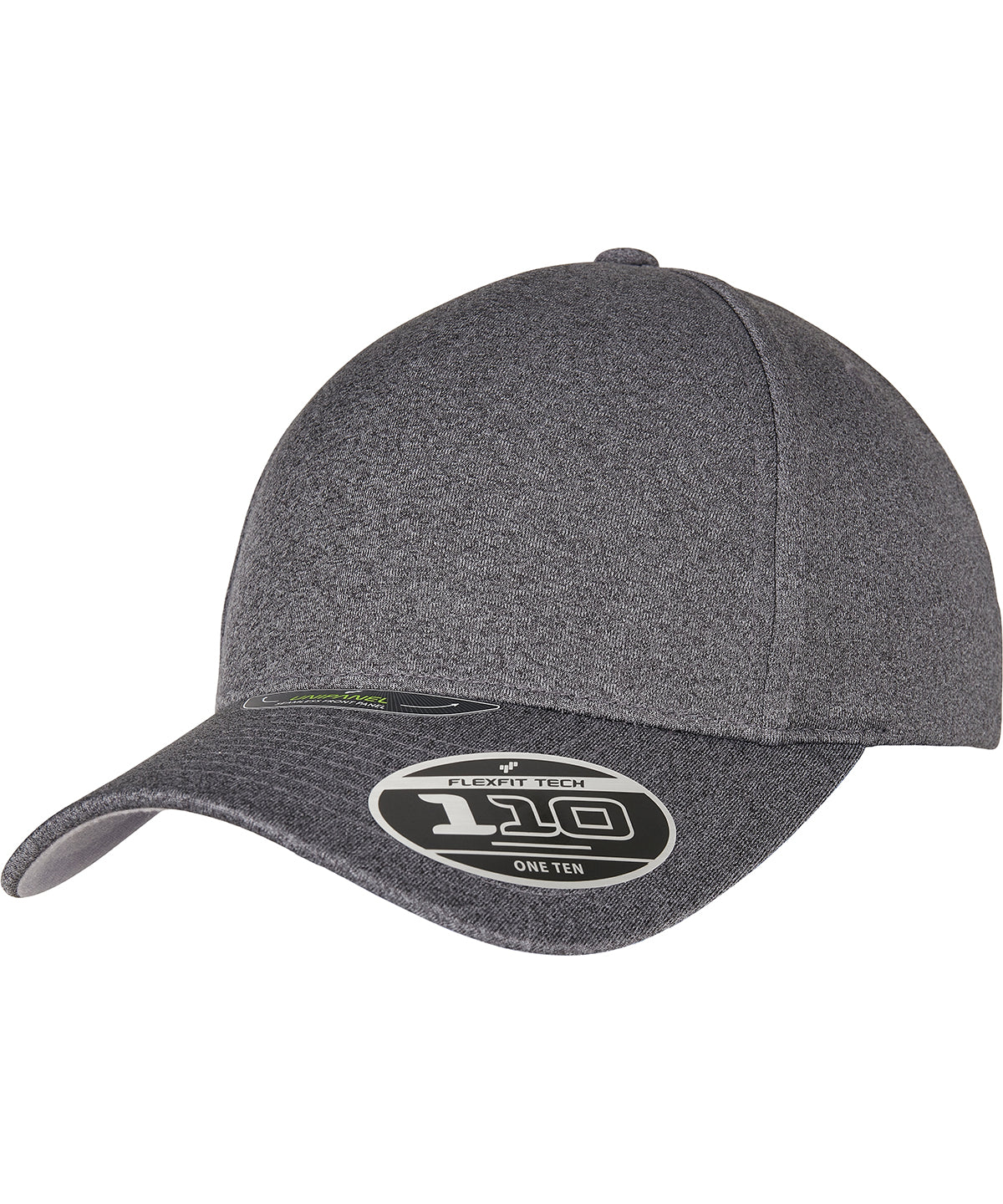 Flexfit by Yupoong 110 melange Unipanel in Dark Grey, front view