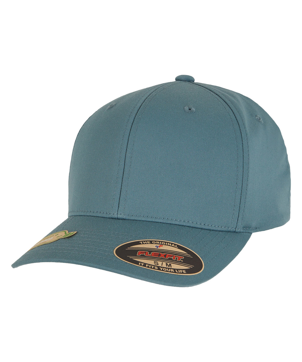 Flexfit by Yupoong Flexfit recycled polyester cap in Atlantic, front view