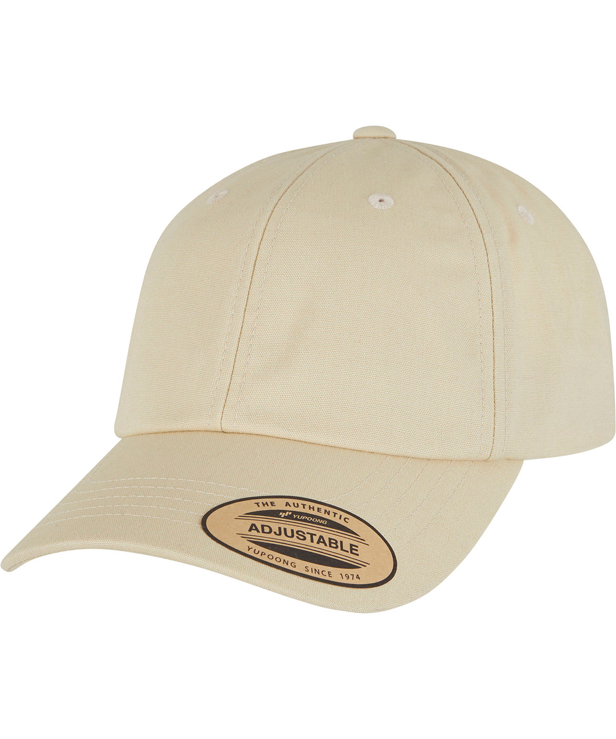 Flexfit by Yupoong Flexfit low-profile with elastic snip in Beige, front view