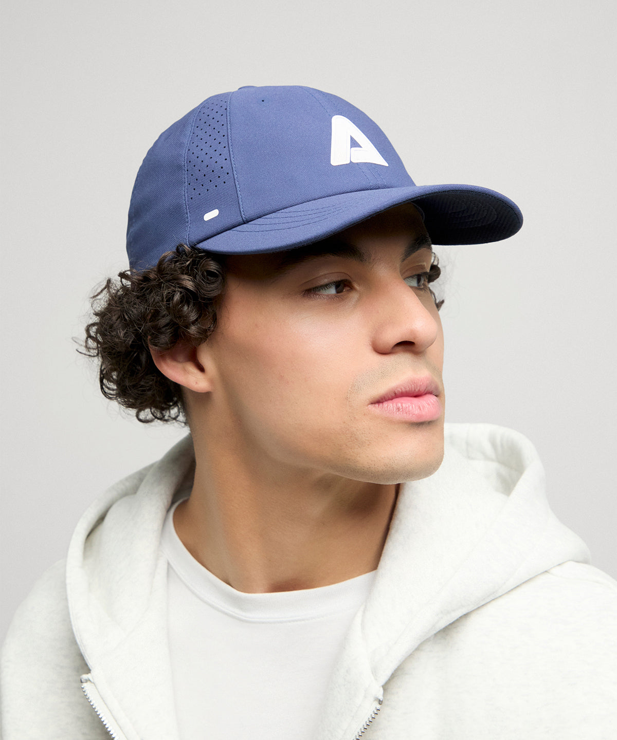 Flexfit by Yupoong Flexfit 110 unstructured string active cap in Navy, lifestyle photo